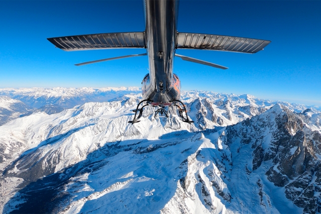 Vol panoramique 30 min. Massif du Mont-Blanc