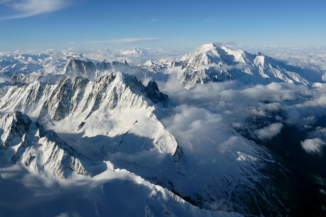 Vol panoramique 30 min. Massif du Mont-Blanc