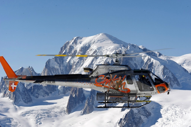 Panoramic flight 20 min. Mont-Blanc 