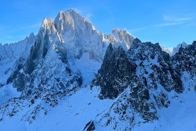 Panoramic flight 15 min. Grandes Jorasses